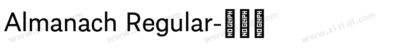 Almanach Regular字体转换